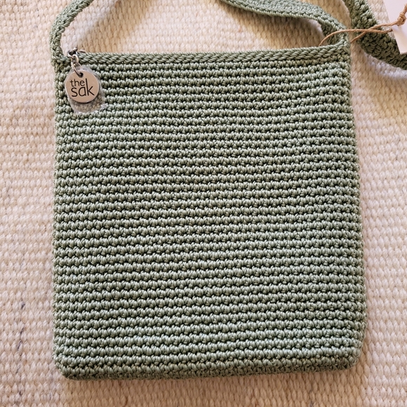 NWT The Sak Crochet Craze Rad Crossbody in Seafoam - Picture 4 of 12